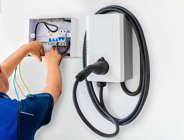 smart EV charger setup